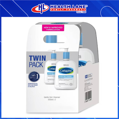 CETAPHIL GENTLE KULIT PENCUCI (500MLx2+FOC)